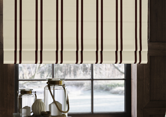 Winnies Stripe, Russet - Roman Blind - Image 5